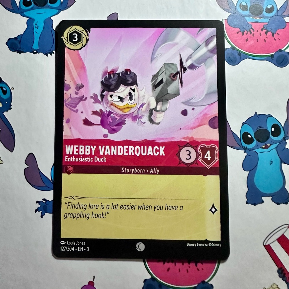 webby vanderquack 127/204 - common — disney lorcana: into the inklands